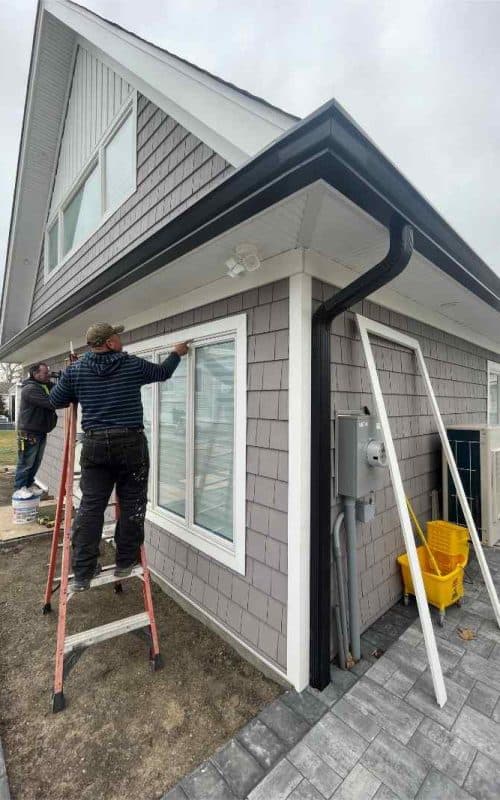 Professional gutter installation team
