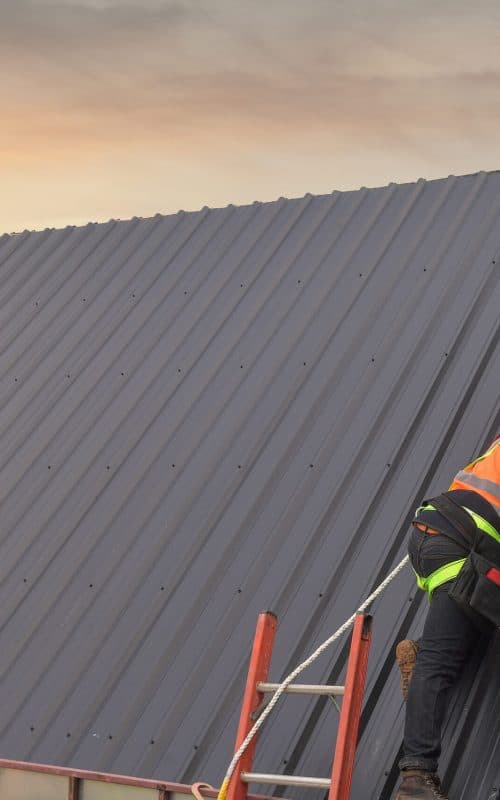 Professional metal roof installation