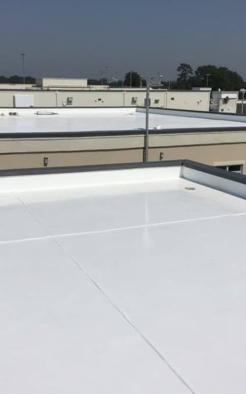 Professional flat roof installation team